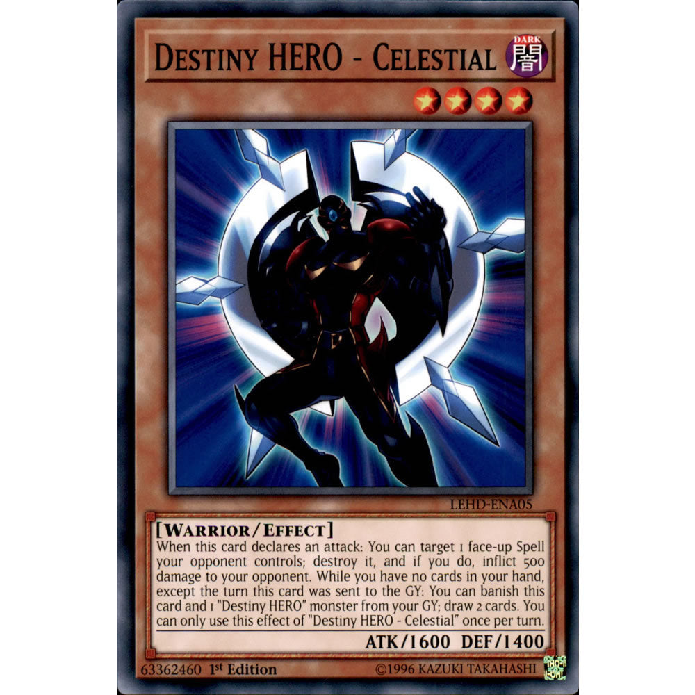 Destiny HERO - Celestial LEHD-ENA05 Yu-Gi-Oh! Card from the Legendary Hero Decks Set