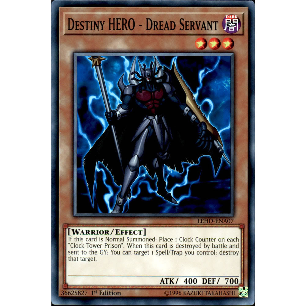 Destiny HERO - Dread Servant LEHD-ENA07 Yu-Gi-Oh! Card from the Legendary Hero Decks Set