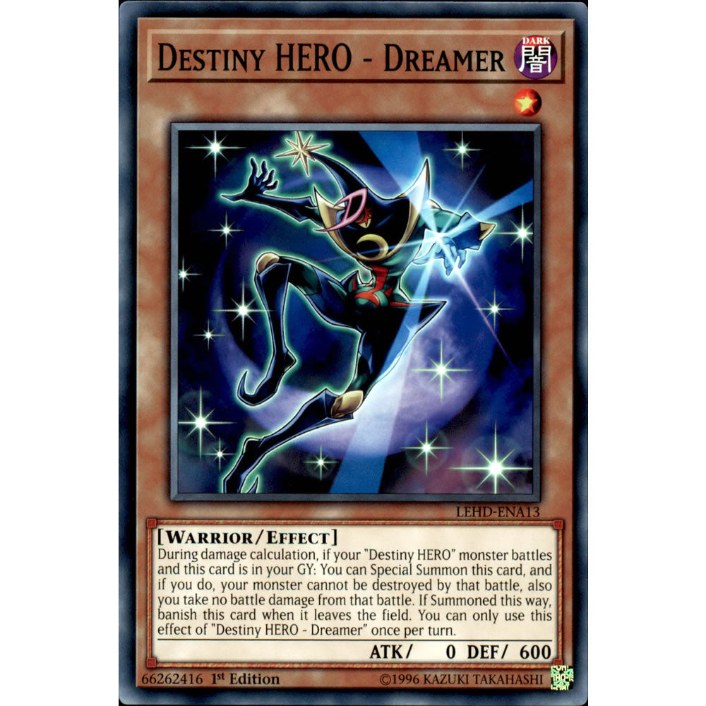 Destiny HERO - Dreamer LEHD-ENA13 Yu-Gi-Oh! Card from the Legendary Hero Decks Set
