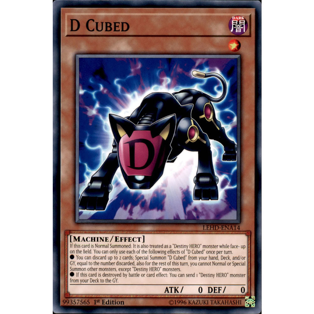 D Cubed LEHD-ENA14 Yu-Gi-Oh! Card from the Legendary Hero Decks Set