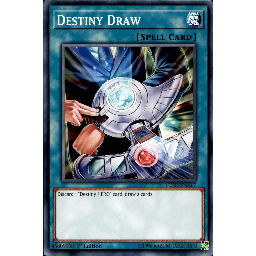 Destiny Draw LEHD-ENA17 Yu-Gi-Oh! Card from the Legendary Hero Decks Set