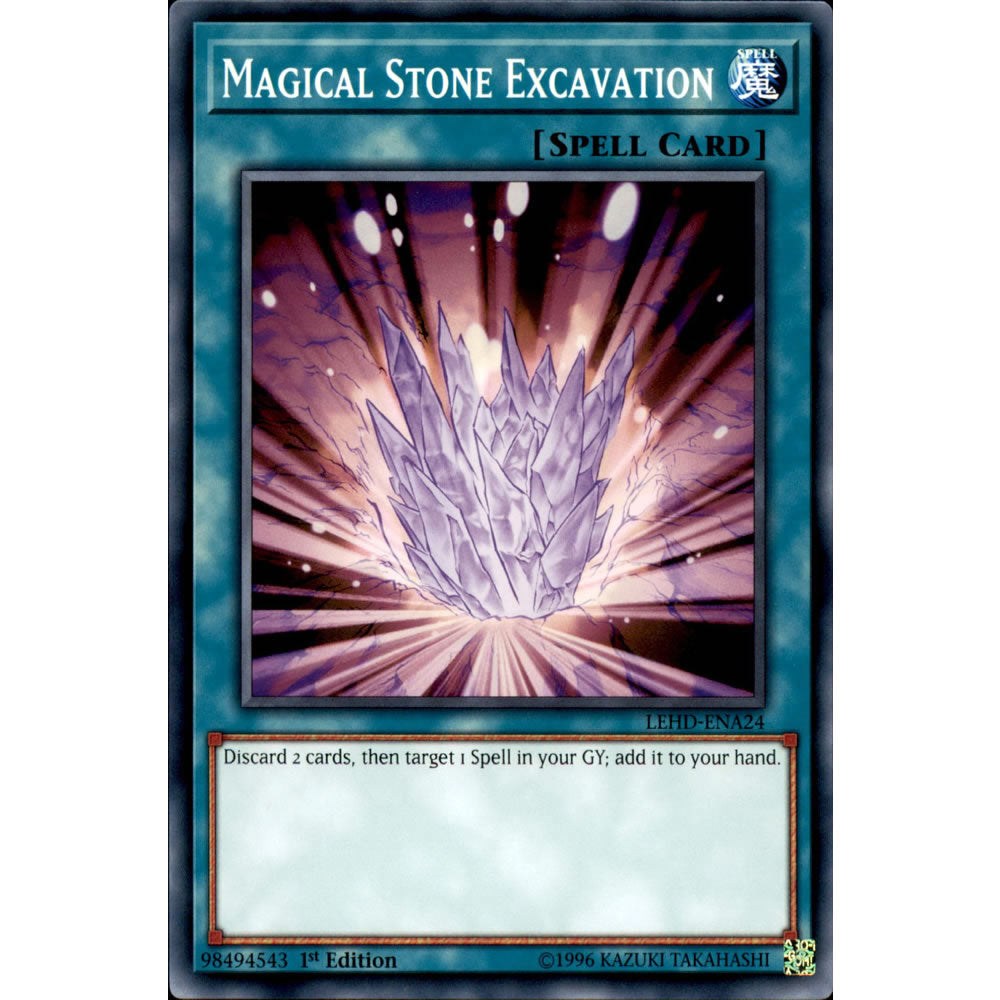 Magical Stone Excavation LEHD-ENA24 Yu-Gi-Oh! Card from the Legendary Hero Decks Set