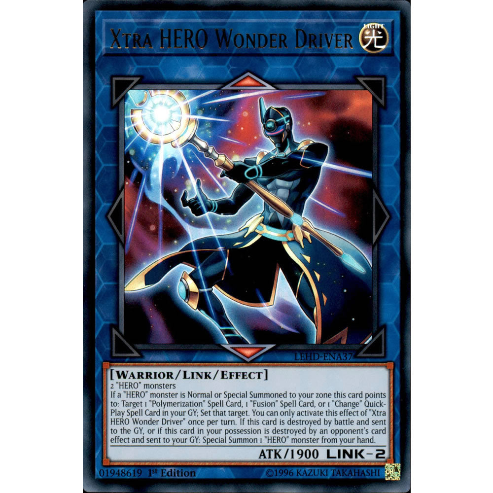 Xtra HERO Wonder Driver LEHD-ENA37 Yu-Gi-Oh! Card from the Legendary Hero Decks Set
