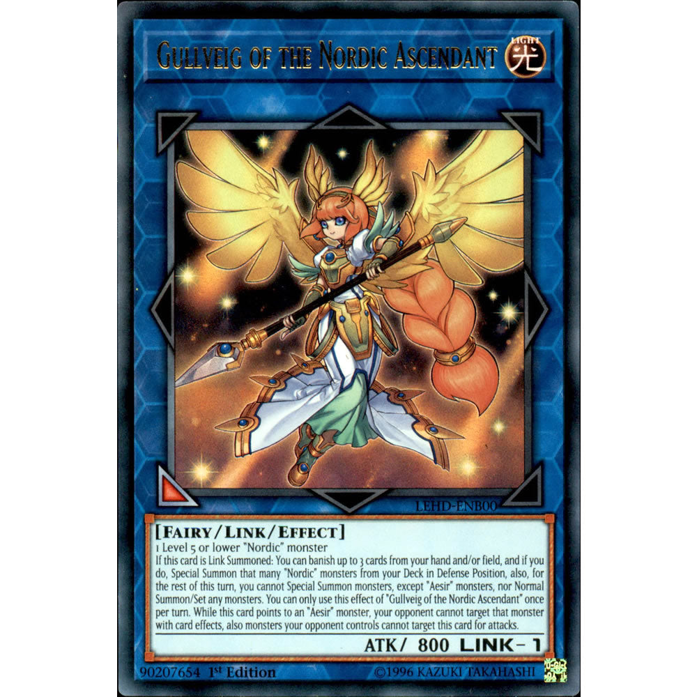 Gullveig of the Nordic Ascendant LEHD-ENB00 Yu-Gi-Oh! Card from the Legendary Hero Decks Set