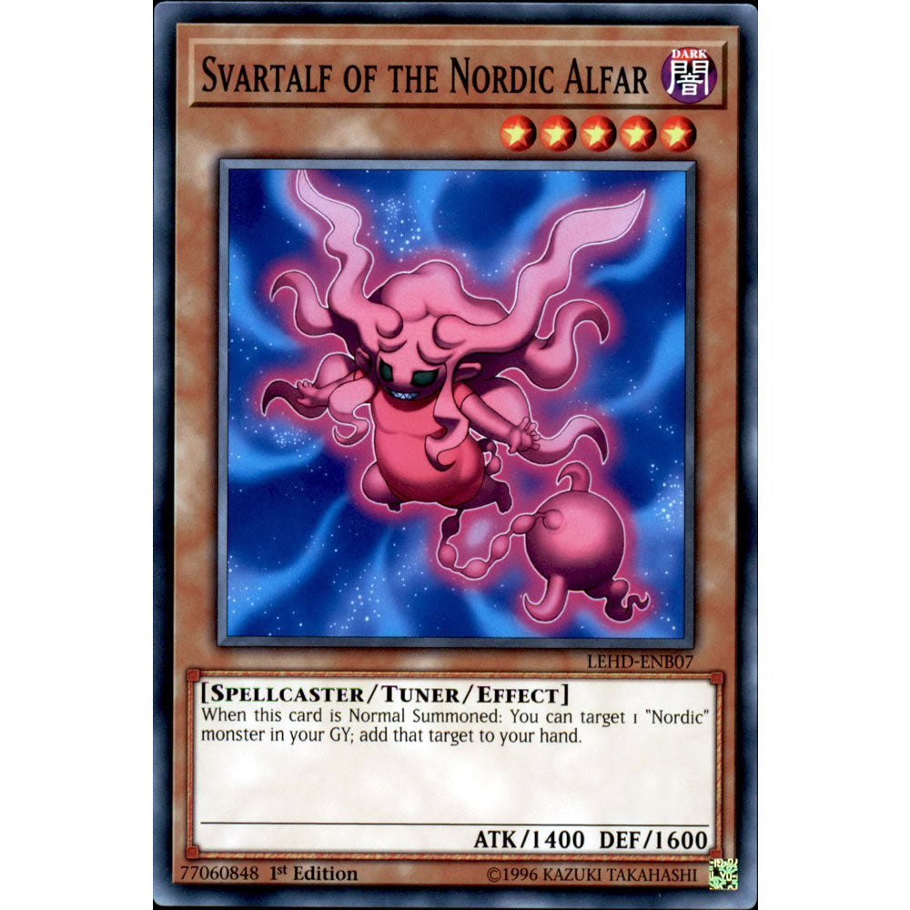 Svartalf of The Nordic Alfar LEHD-ENB07 Yu-Gi-Oh! Card from the Legendary Hero Decks Set