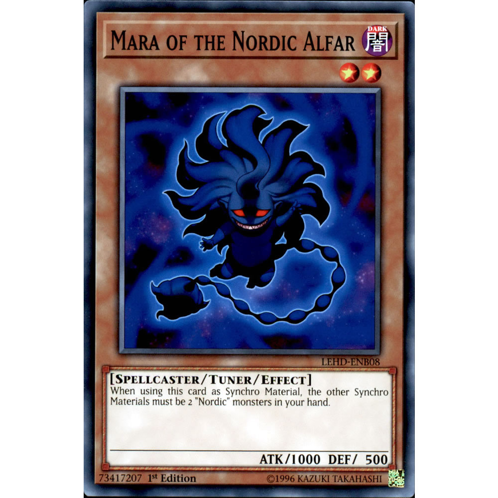 Mara of the Nordic Alfar LEHD-ENB08 Yu-Gi-Oh! Card from the Legendary Hero Decks Set