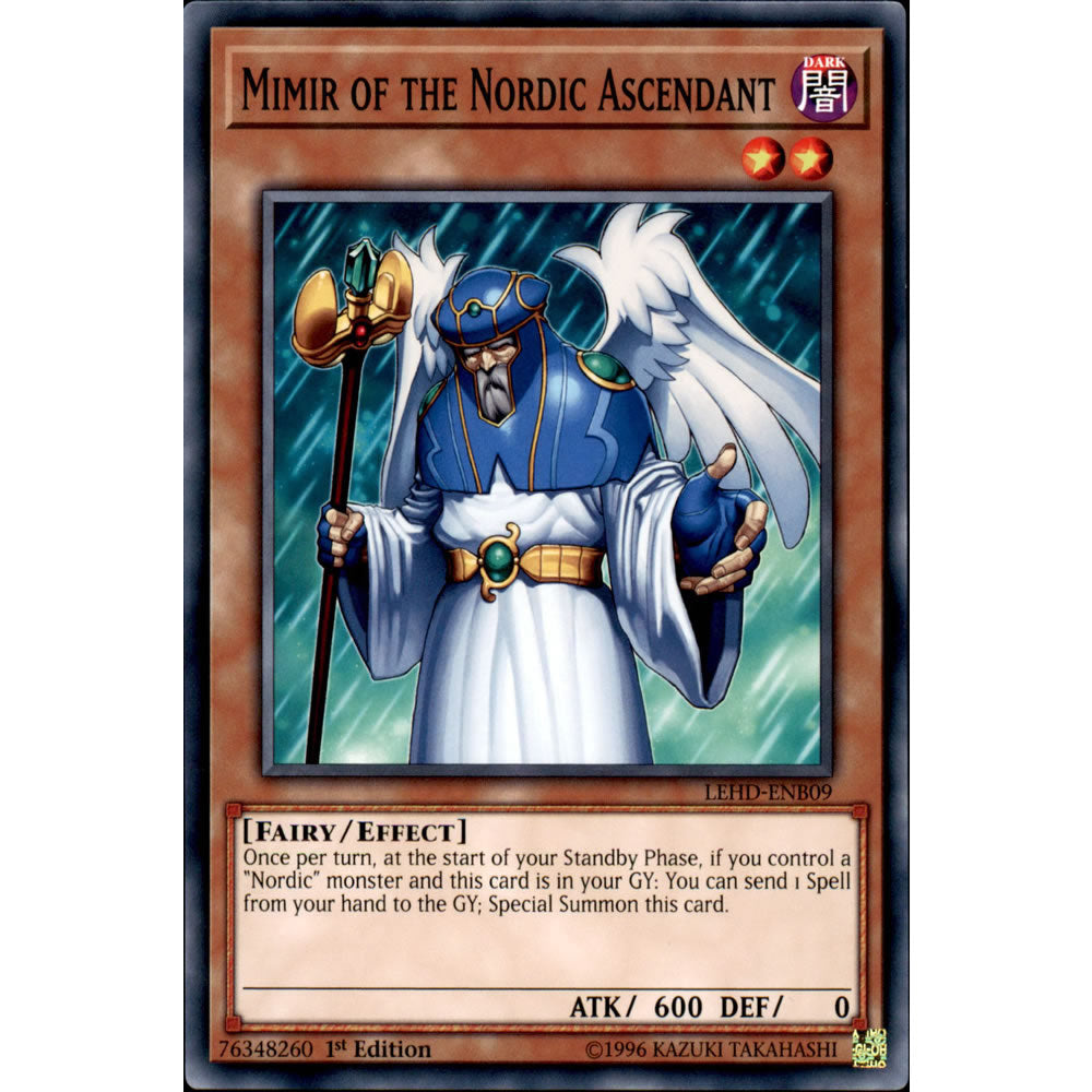 Mimir Of The Nordic Ascendant LEHD-ENB09 Yu-Gi-Oh! Card from the Legendary Hero Decks Set