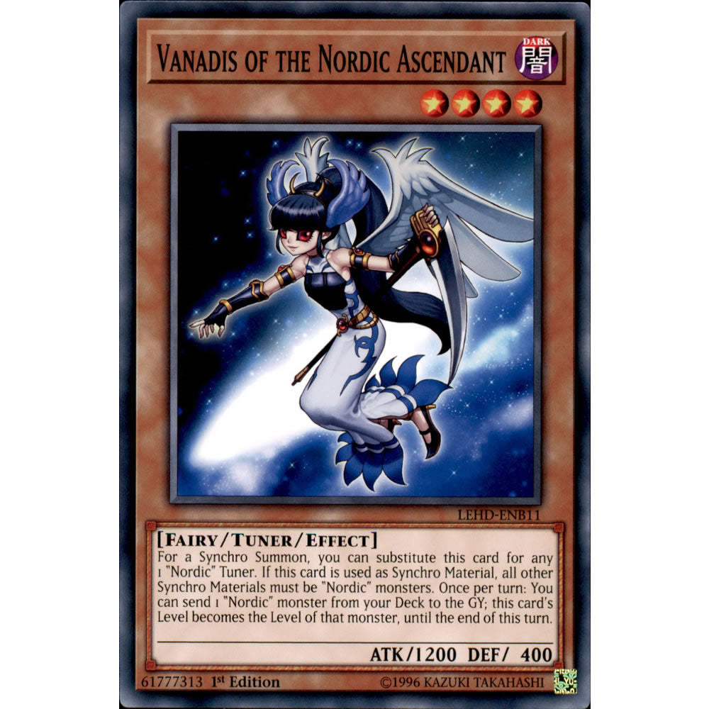 Vanadis of the Nordic Ascendant LEHD-ENB11 Yu-Gi-Oh! Card from the Legendary Hero Decks Set