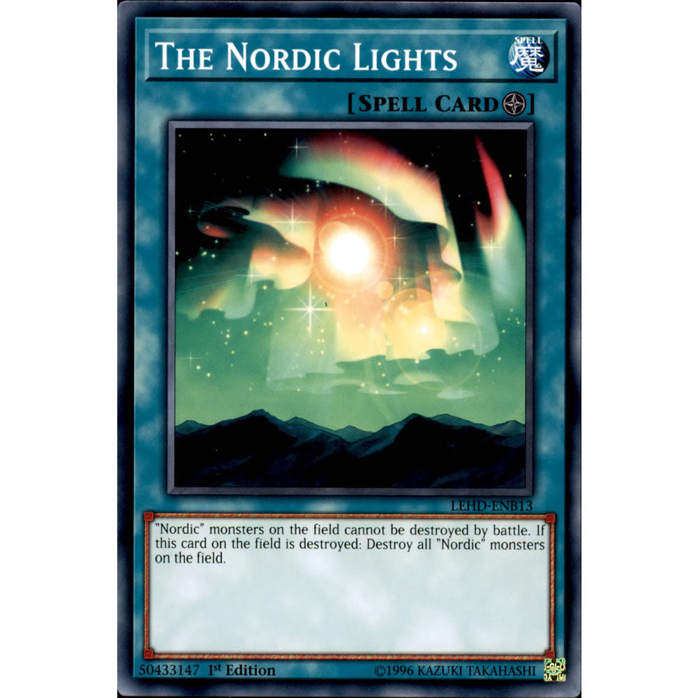The Nordic Lights LEHD-ENB13 Yu-Gi-Oh! Card from the Legendary Hero Decks Set