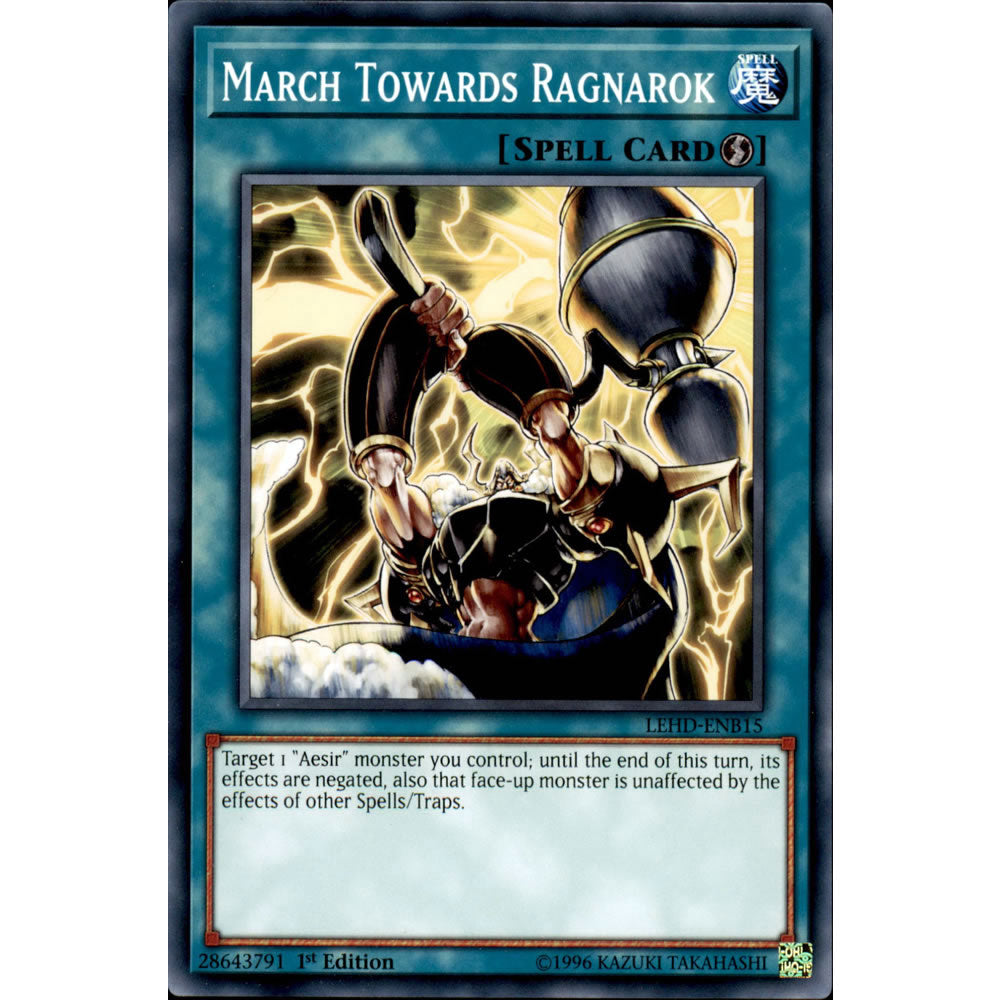 March Towards Ragnarok LEHD-ENB15 Yu-Gi-Oh! Card from the Legendary Hero Decks Set