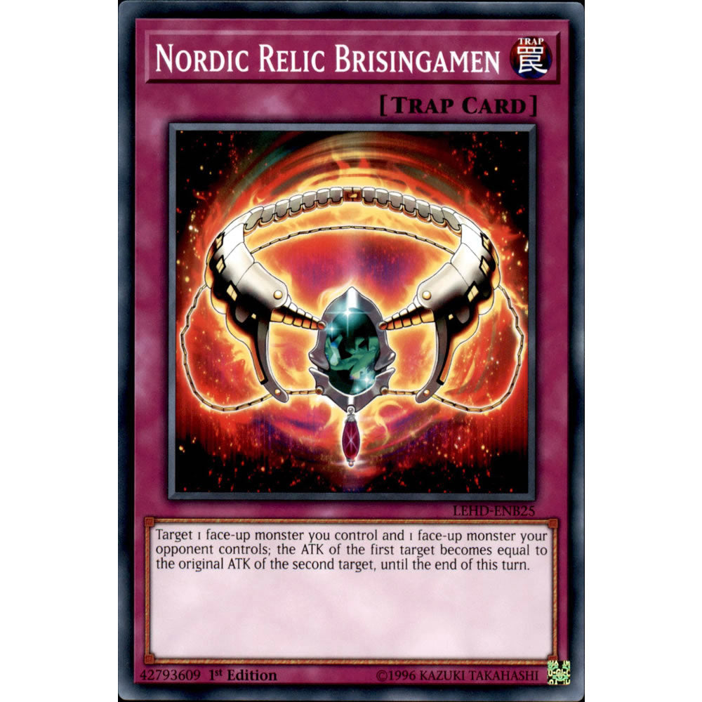 Nordic Relic Brisingamen LEHD-ENB25 Yu-Gi-Oh! Card from the Legendary Hero Decks Set