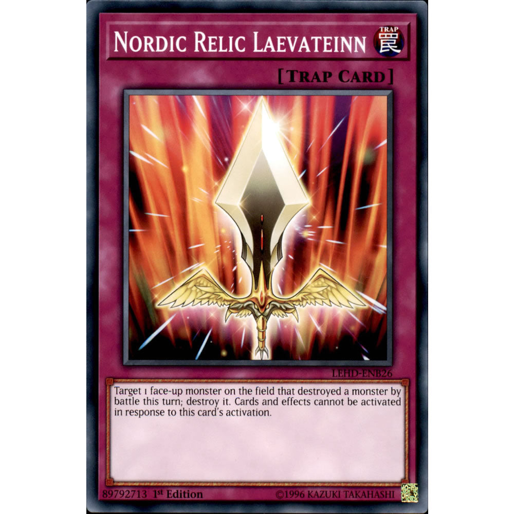 Nordic Relic Laevateinn LEHD-ENB26 Yu-Gi-Oh! Card from the Legendary Hero Decks Set