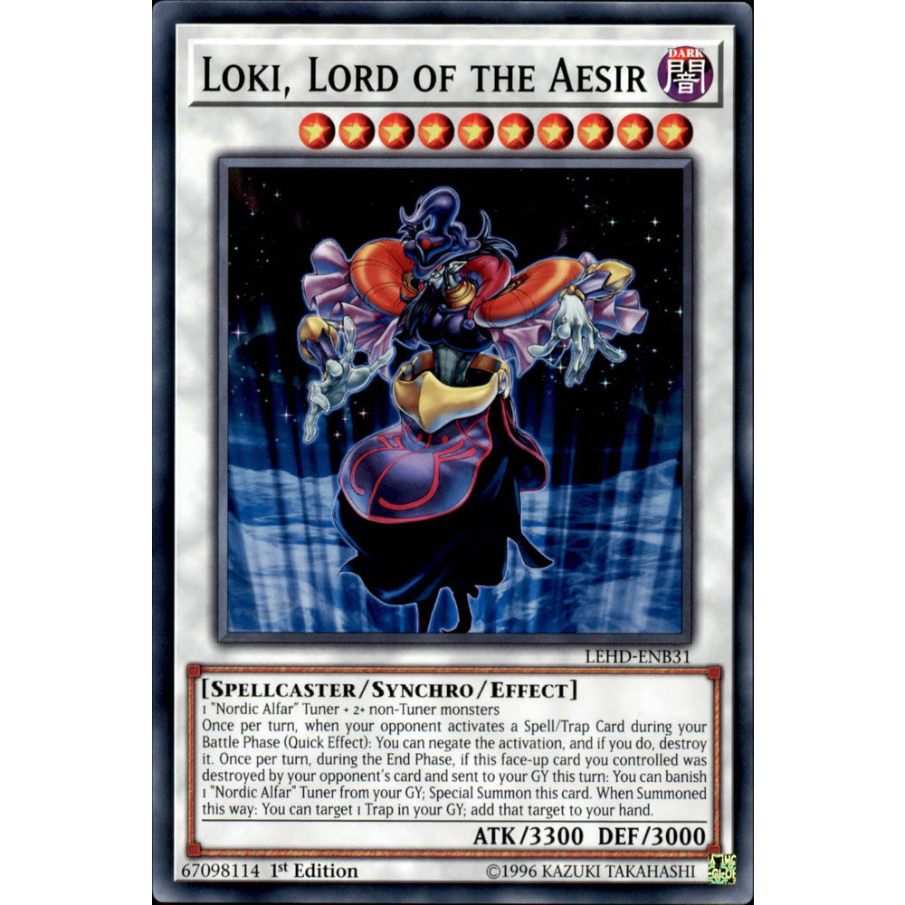 Loki, Lord Of The Aesir LEHD-ENB31 Yu-Gi-Oh! Card from the Legendary Hero Decks Set