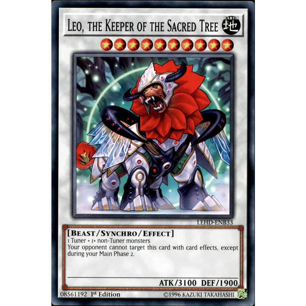 Leo, the Keeper of the Sacred Tree LEHD-ENB33 Yu-Gi-Oh! Card from the Legendary Hero Decks Set