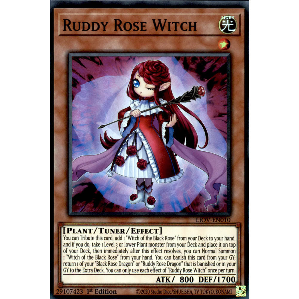 Ruddy Rose Witch LIOV-EN010 Yu-Gi-Oh! Card from the Lightning Overdrive Set