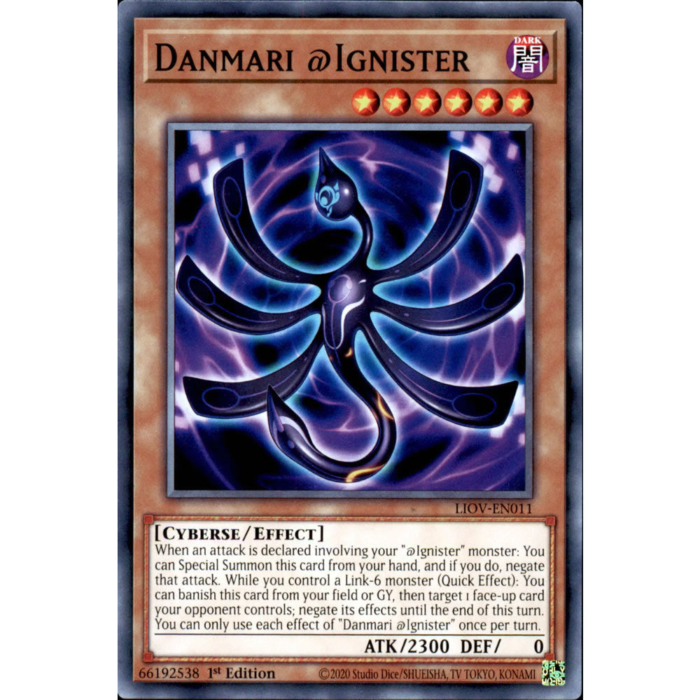 Danmari @Ignister LIOV-EN011 Yu-Gi-Oh! Card from the Lightning Overdrive Set