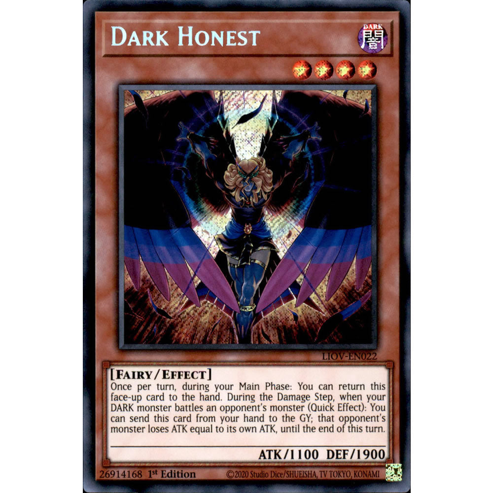 Dark Honest LIOV-EN022 Yu-Gi-Oh! Card from the Lightning Overdrive Set