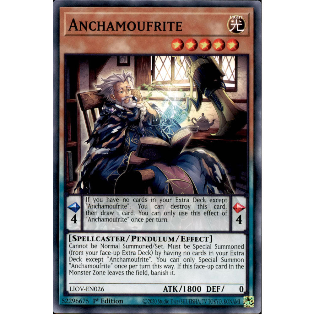 Anchamoufrite LIOV-EN026 Yu-Gi-Oh! Card from the Lightning Overdrive Set