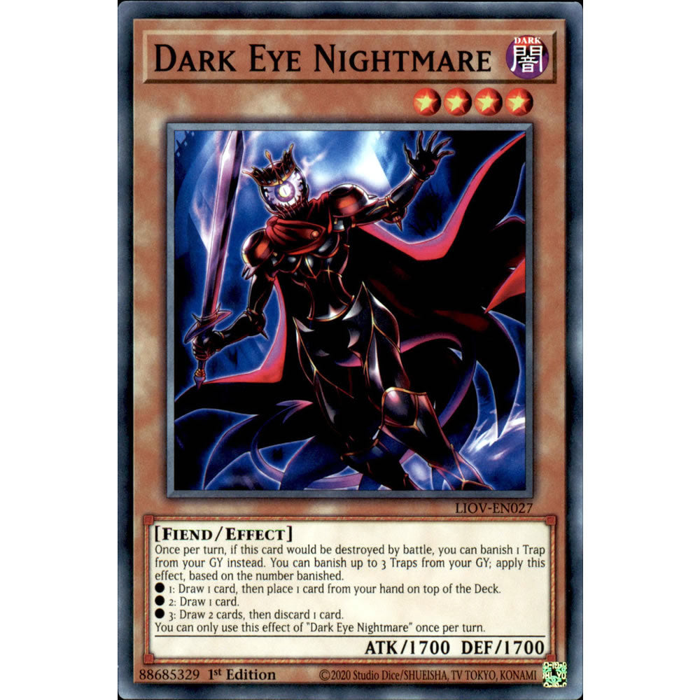 Dark Eye Nightmare LIOV-EN027 Yu-Gi-Oh! Card from the Lightning Overdrive Set