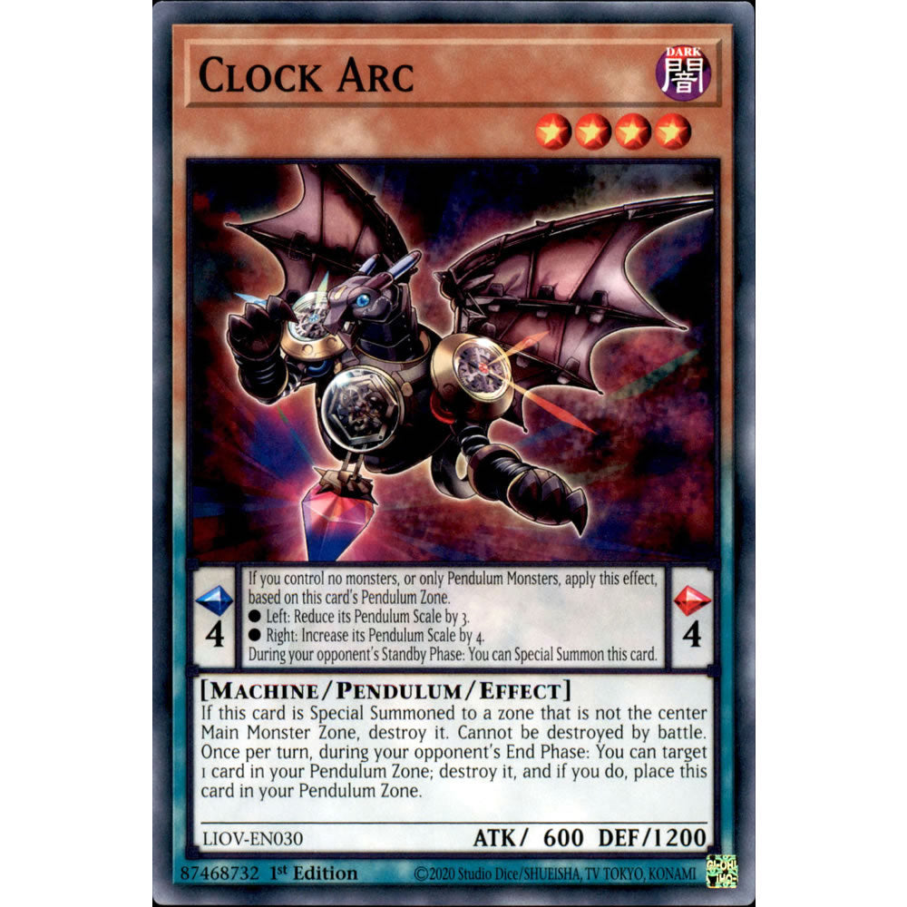 Clock Arc LIOV-EN030 Yu-Gi-Oh! Card from the Lightning Overdrive Set
