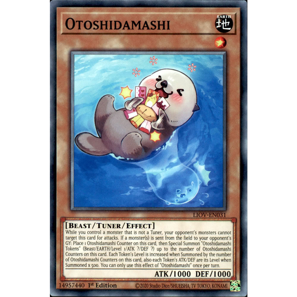 Otoshidamashi LIOV-EN031 Yu-Gi-Oh! Card from the Lightning Overdrive Set