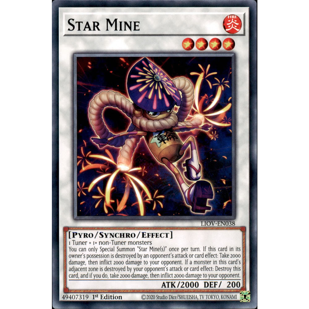 Star Mine LIOV-EN038 Yu-Gi-Oh! Card from the Lightning Overdrive Set