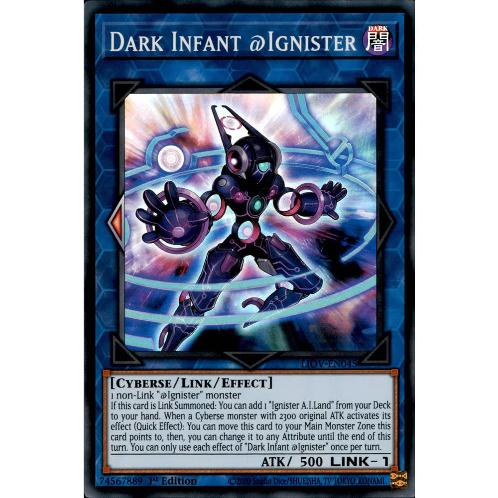 Dark Infant @Ignister LIOV-EN045 Yu-Gi-Oh! Card from the Lightning Overdrive Set