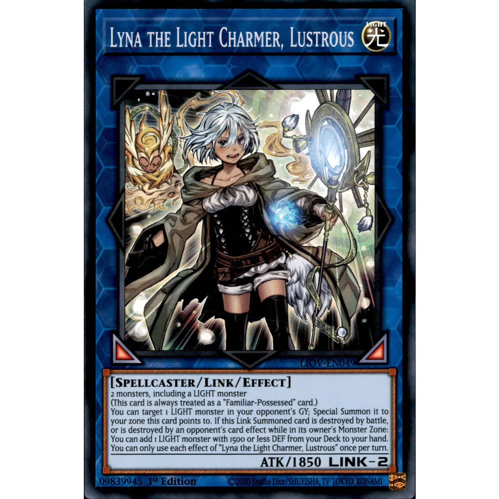 Lyna the Light Charmer, Lustrous LIOV-EN049 Yu-Gi-Oh! Card from the Lightning Overdrive Set
