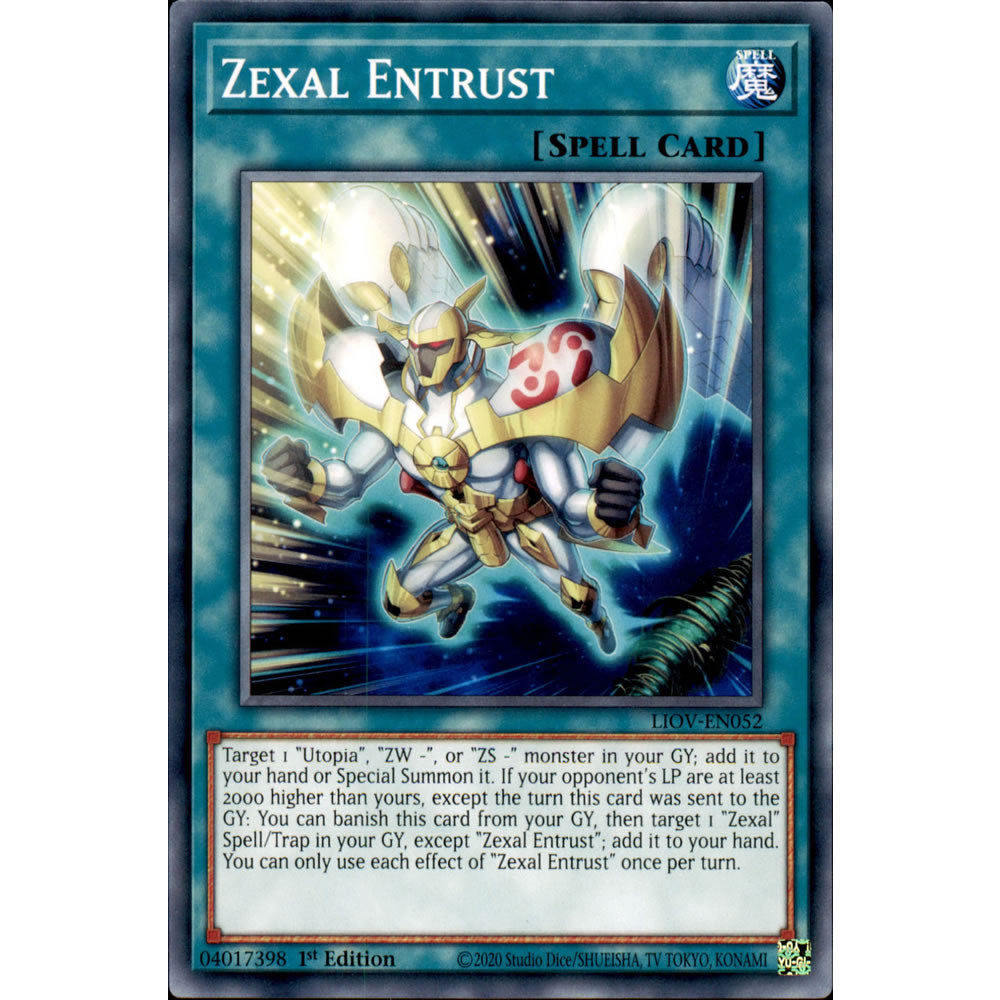 Zexal Entrust LIOV-EN052 Yu-Gi-Oh! Card from the Lightning Overdrive Set