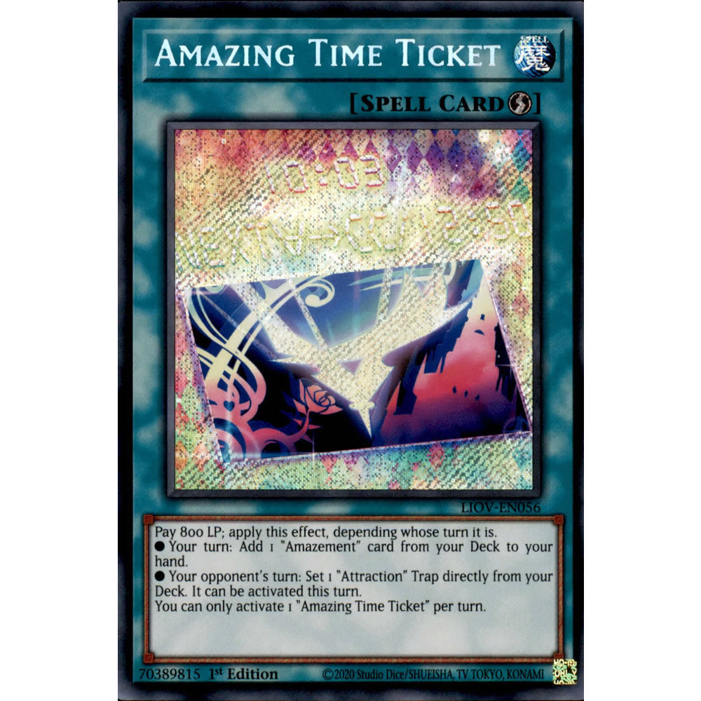 Amazing Time Ticket LIOV-EN056 Yu-Gi-Oh! Card from the Lightning Overdrive Set