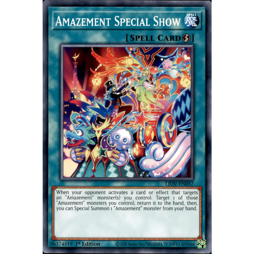 Amazement Special Show LIOV-EN057 Yu-Gi-Oh! Card from the Lightning Overdrive Set