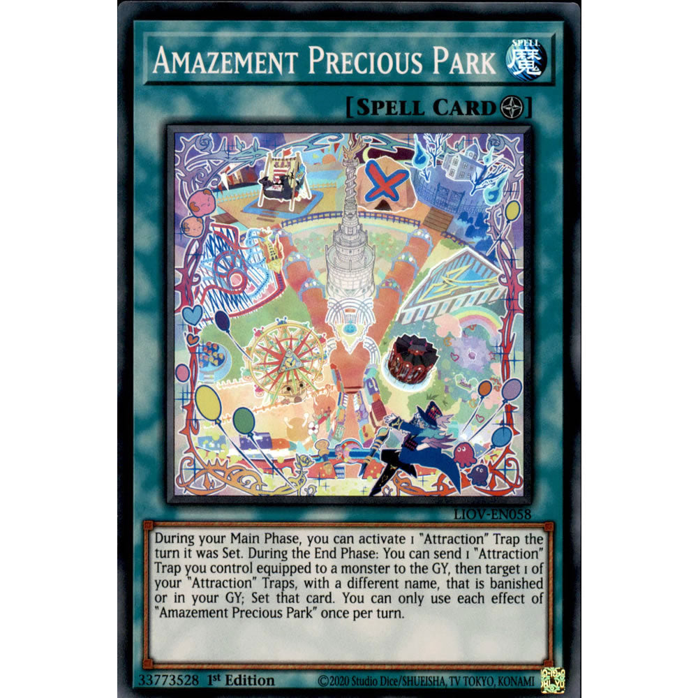 Amazement Precious Park LIOV-EN058 Yu-Gi-Oh! Card from the Lightning Overdrive Set
