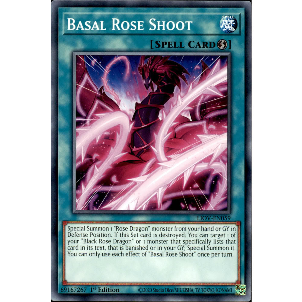 Basal Rose Shoot LIOV-EN059 Yu-Gi-Oh! Card from the Lightning Overdrive Set
