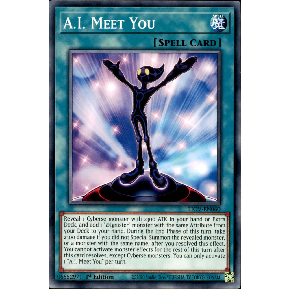 A.I. Meet You LIOV-EN060 Yu-Gi-Oh! Card from the Lightning Overdrive Set