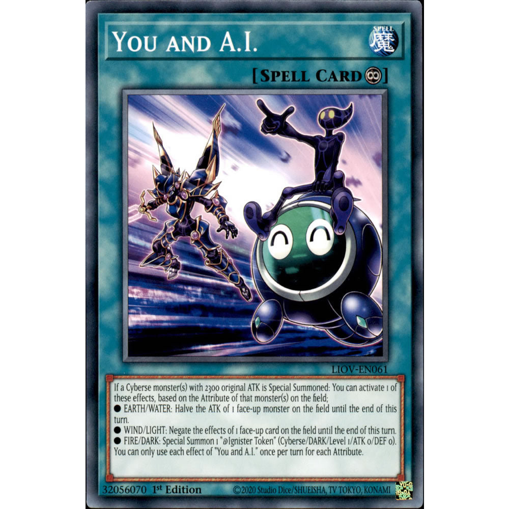 You and A.I. LIOV-EN061 Yu-Gi-Oh! Card from the Lightning Overdrive Set