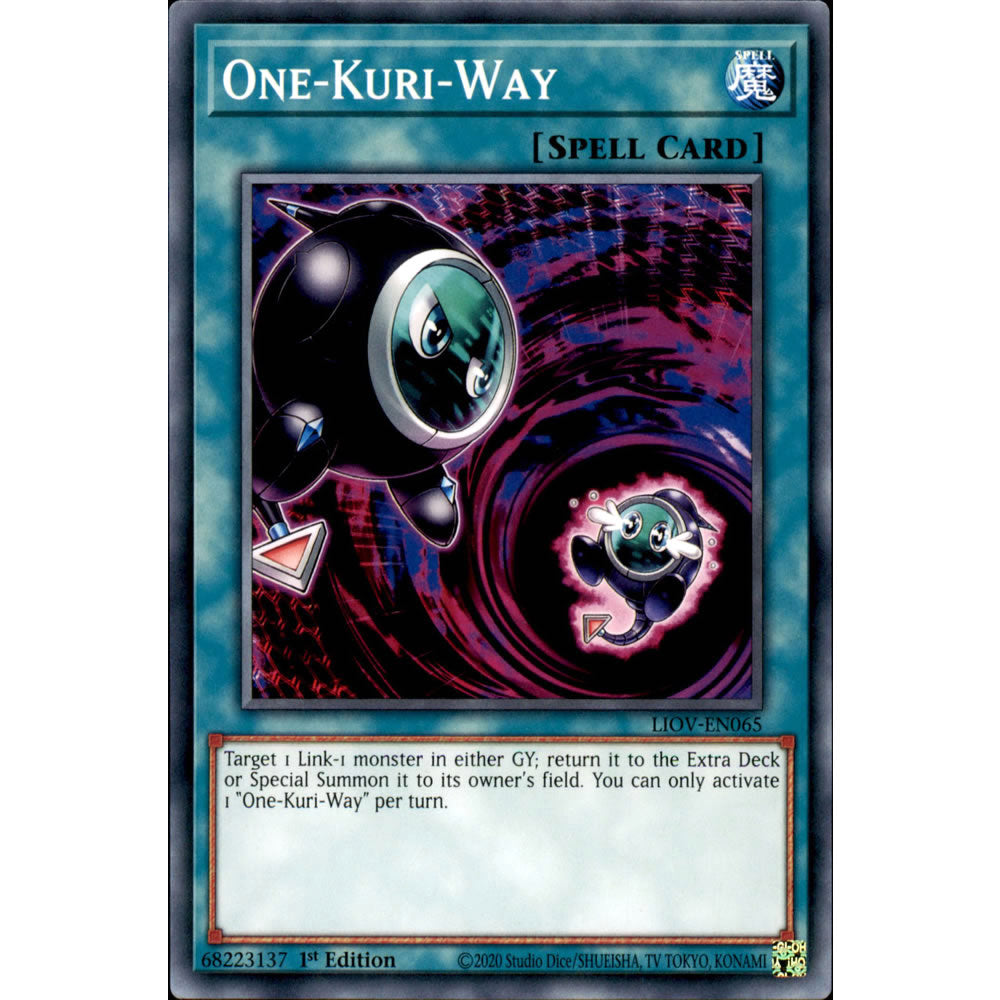 One-Kuri-Way LIOV-EN065 Yu-Gi-Oh! Card from the Lightning Overdrive Set