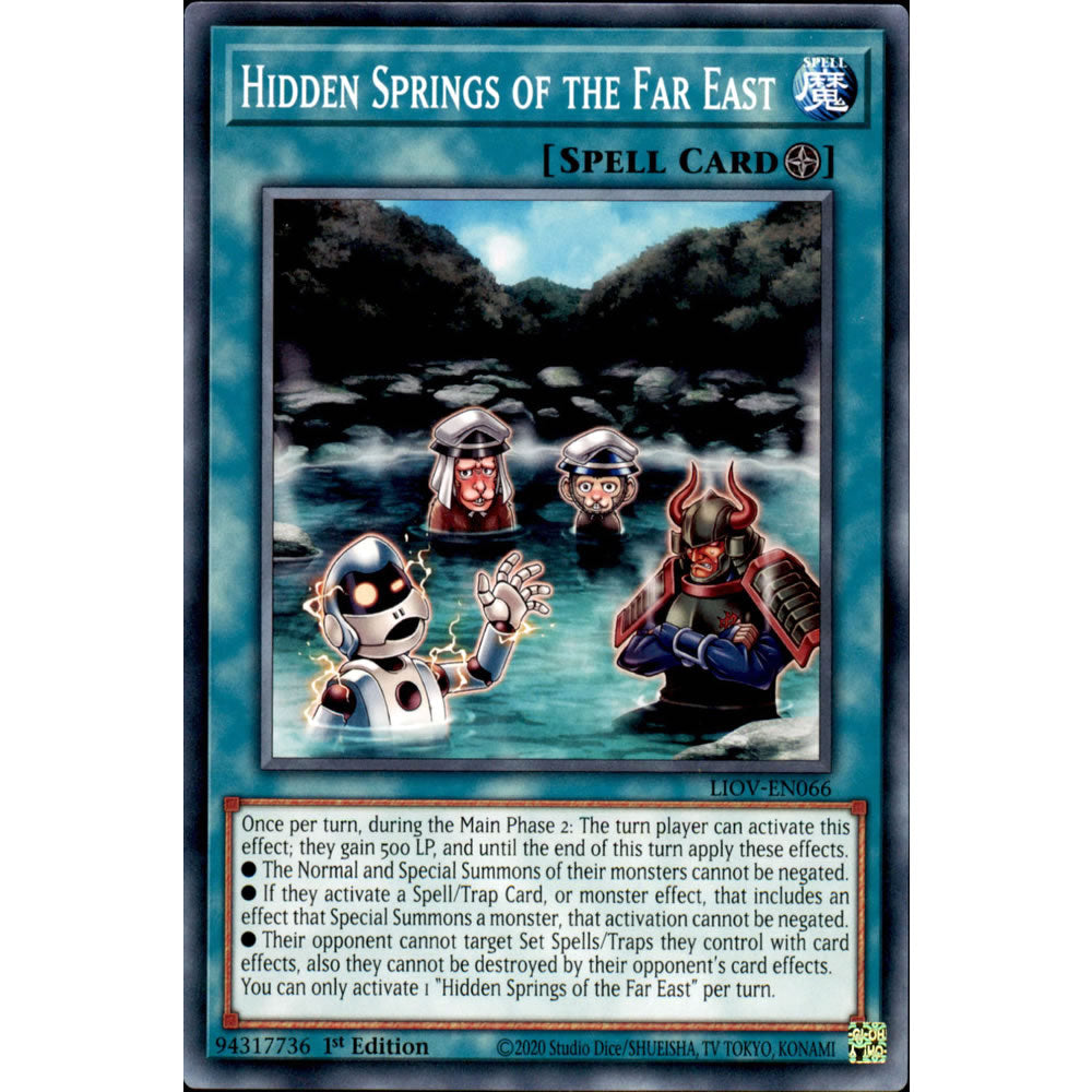 Hidden Springs of the Far East LIOV-EN066 Yu-Gi-Oh! Card from the Lightning Overdrive Set