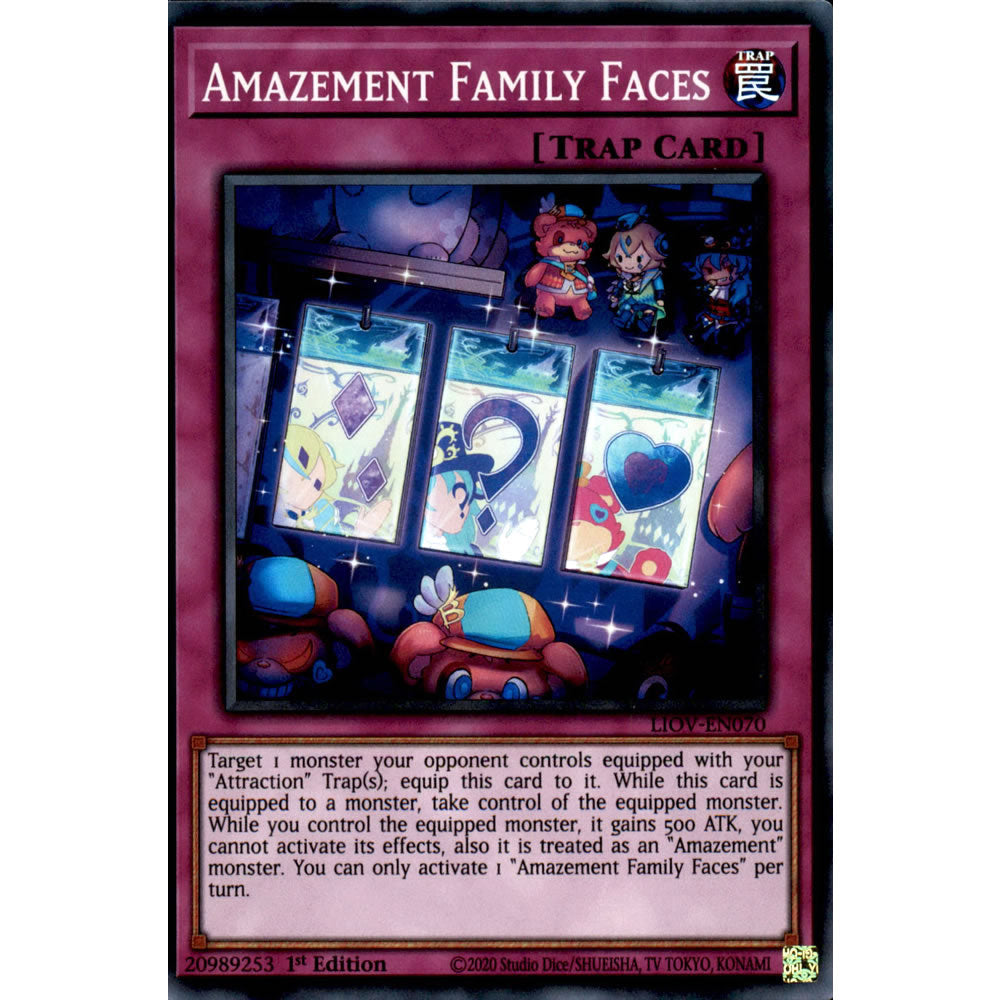 Amazement Family Faces LIOV-EN070 Yu-Gi-Oh! Card from the Lightning Overdrive Set