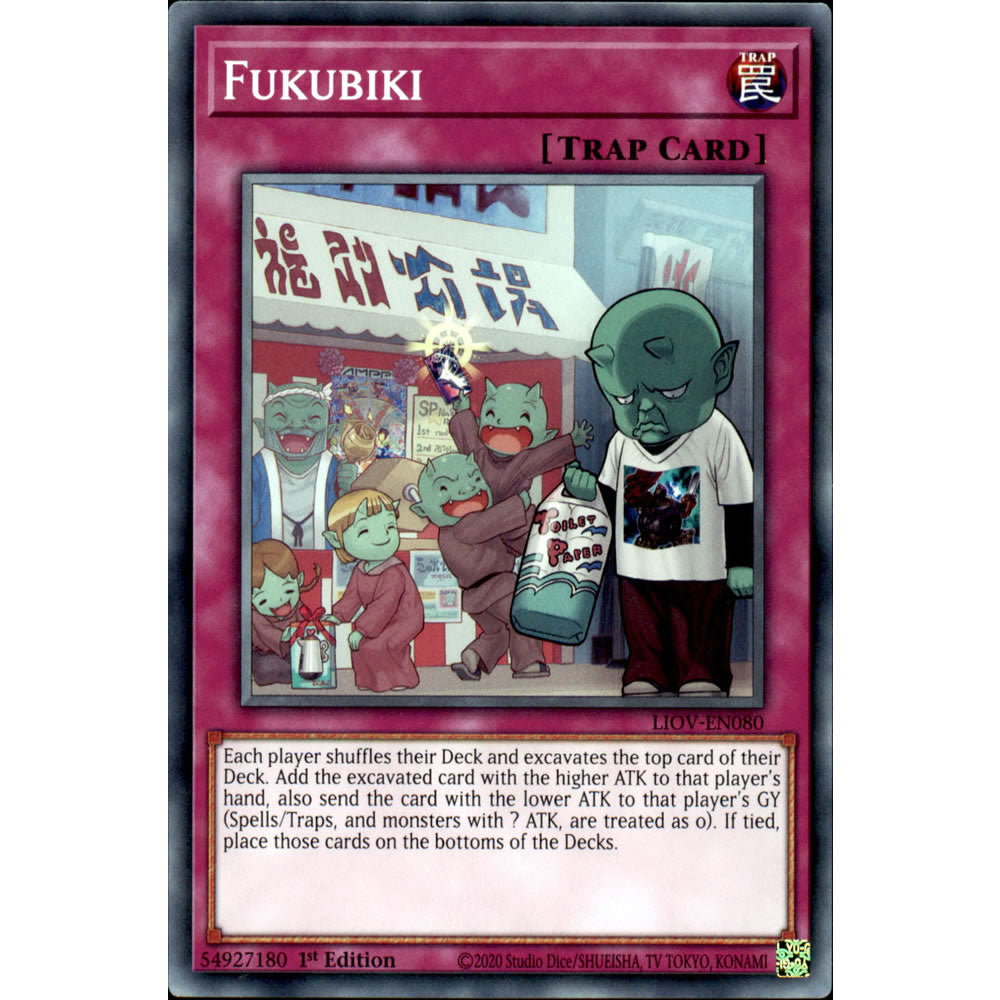 Fukubiki LIOV-EN080 Yu-Gi-Oh! Card from the Lightning Overdrive Set