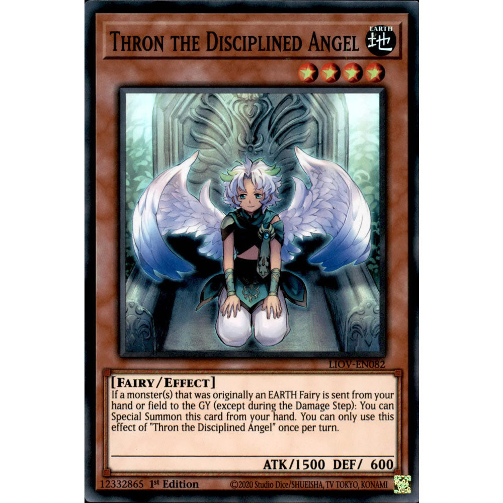 Thron the Disciplined Angel LIOV-EN082 Yu-Gi-Oh! Card from the Lightning Overdrive Set