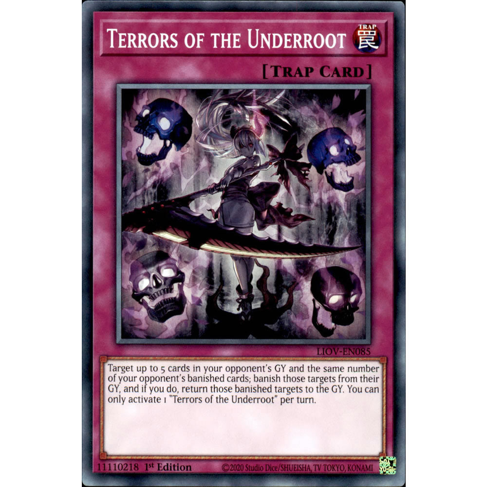 Terrors of the Underroot LIOV-EN085 Yu-Gi-Oh! Card from the Lightning Overdrive Set