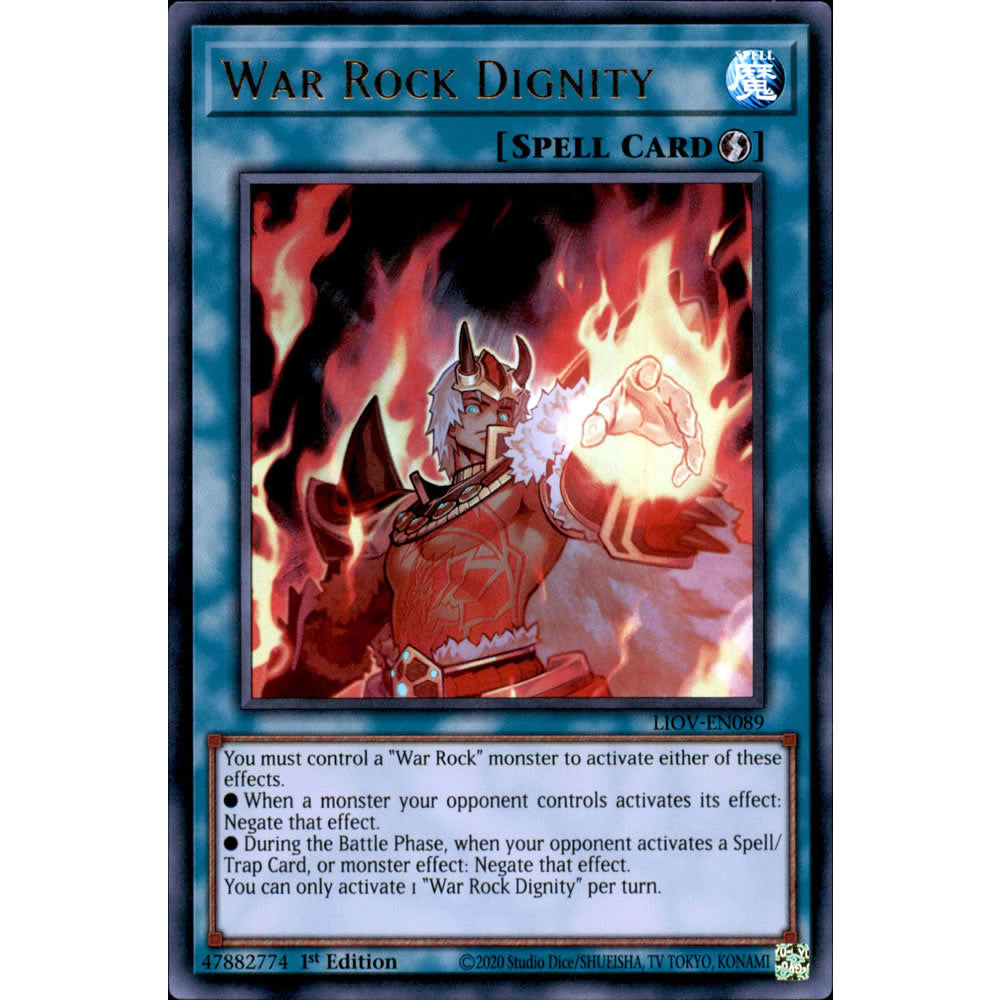 War Rock Dignity LIOV-EN089 Yu-Gi-Oh! Card from the Lightning Overdrive Set