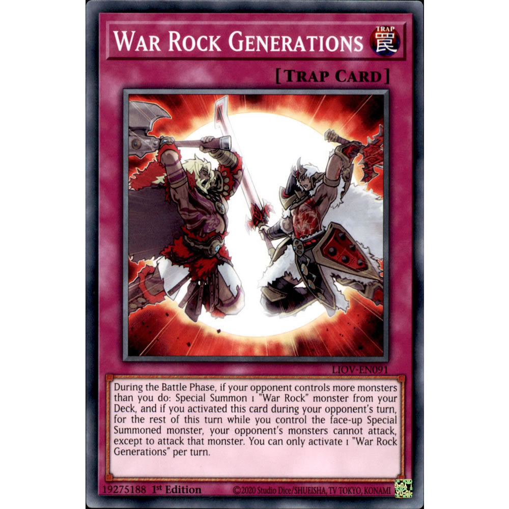 War Rock Generations LIOV-EN091 Yu-Gi-Oh! Card from the Lightning Overdrive Set