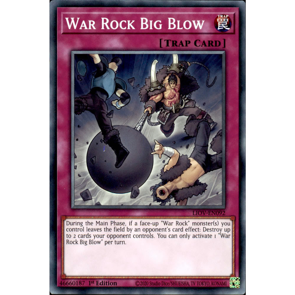 War Rock Big Blow LIOV-EN092 Yu-Gi-Oh! Card from the Lightning Overdrive Set