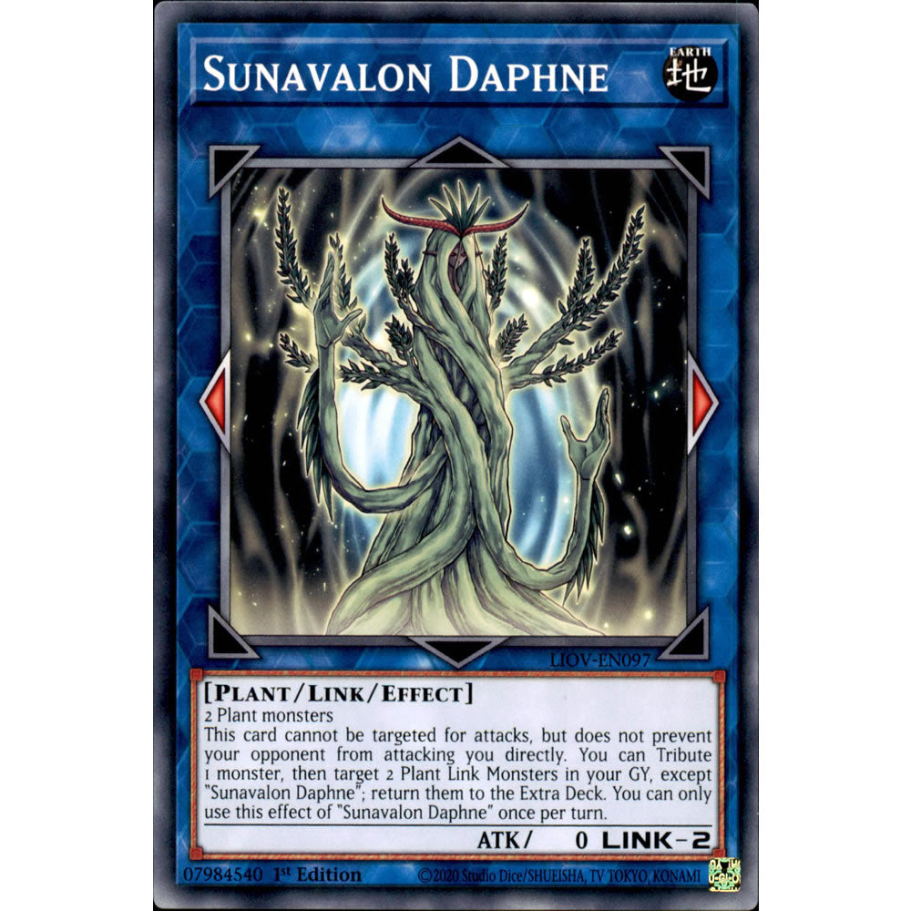 Sunavalon Daphne LIOV-EN097 Yu-Gi-Oh! Card from the Lightning Overdrive Set