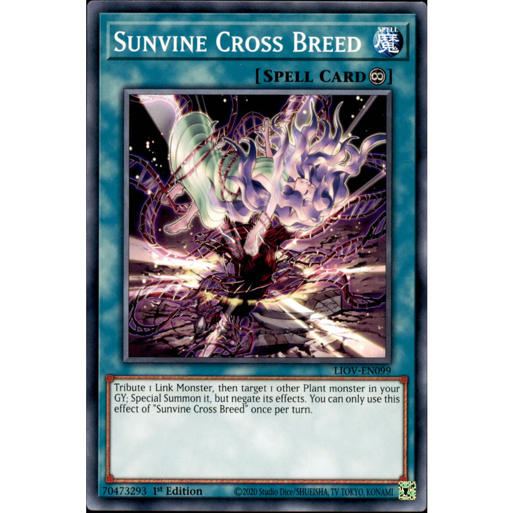 Sunvine Cross Breed LIOV-EN099 Yu-Gi-Oh! Card from the Lightning Overdrive Set