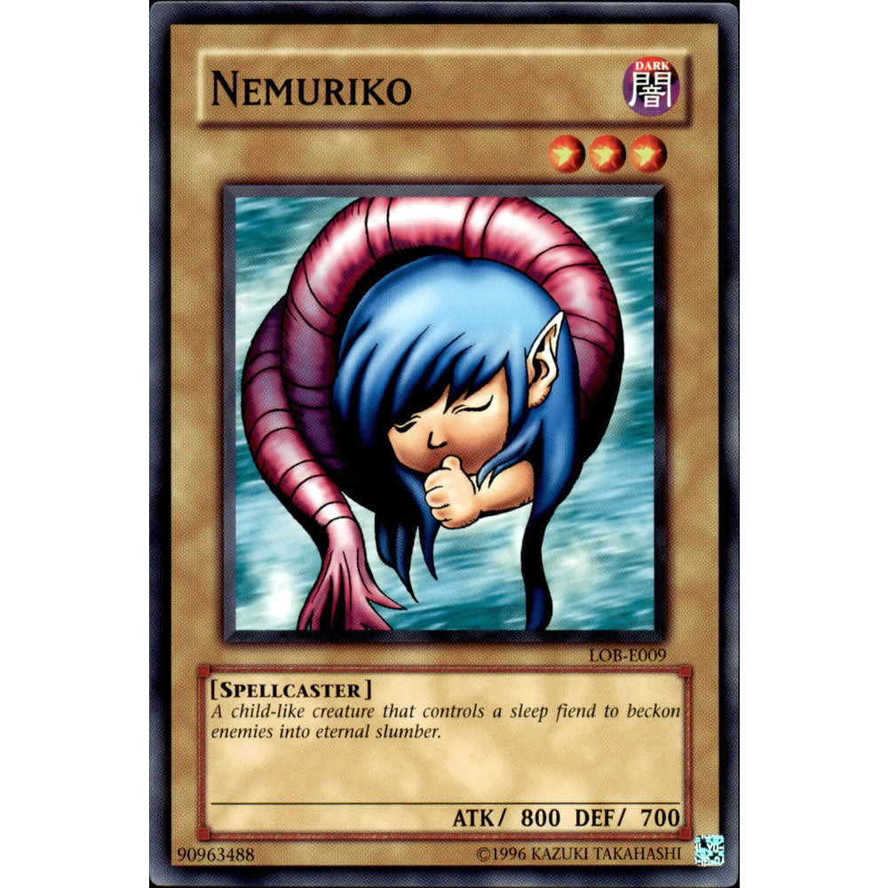 Nemuriko LOB-009 Yu-Gi-Oh! Card from the Legend of Blue Eyes White Dragon Set