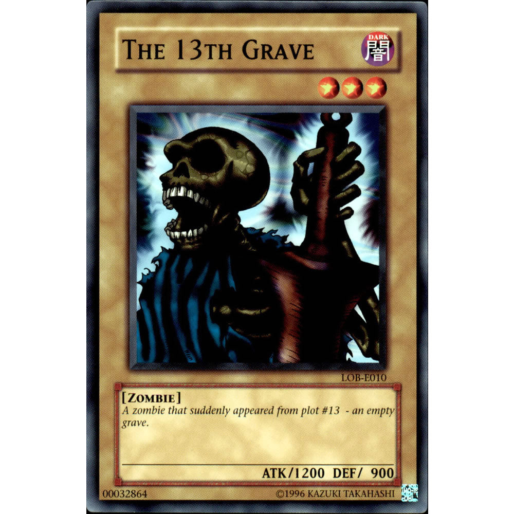 The 13th Grave LOB-010 Yu-Gi-Oh! Card from the Legend of Blue Eyes White Dragon Set