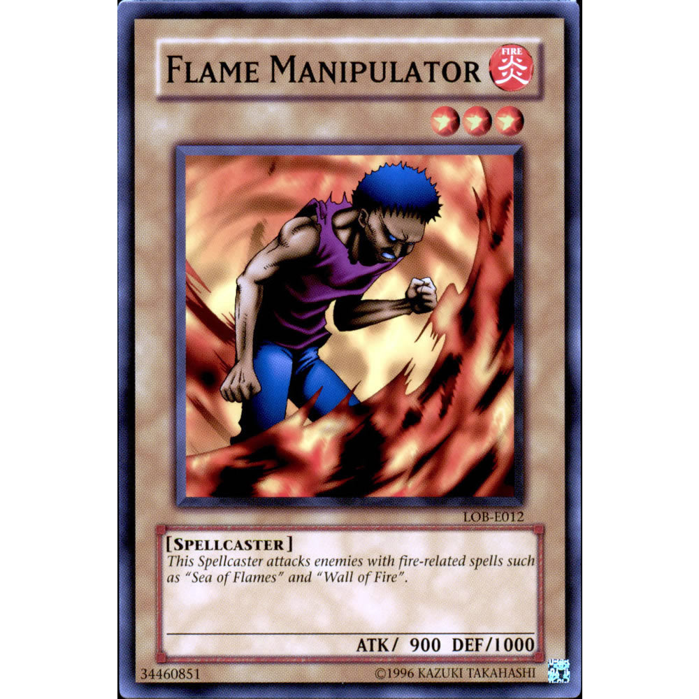 Flame Manipulator LOB-012 Yu-Gi-Oh! Card from the Legend of Blue Eyes White Dragon Set