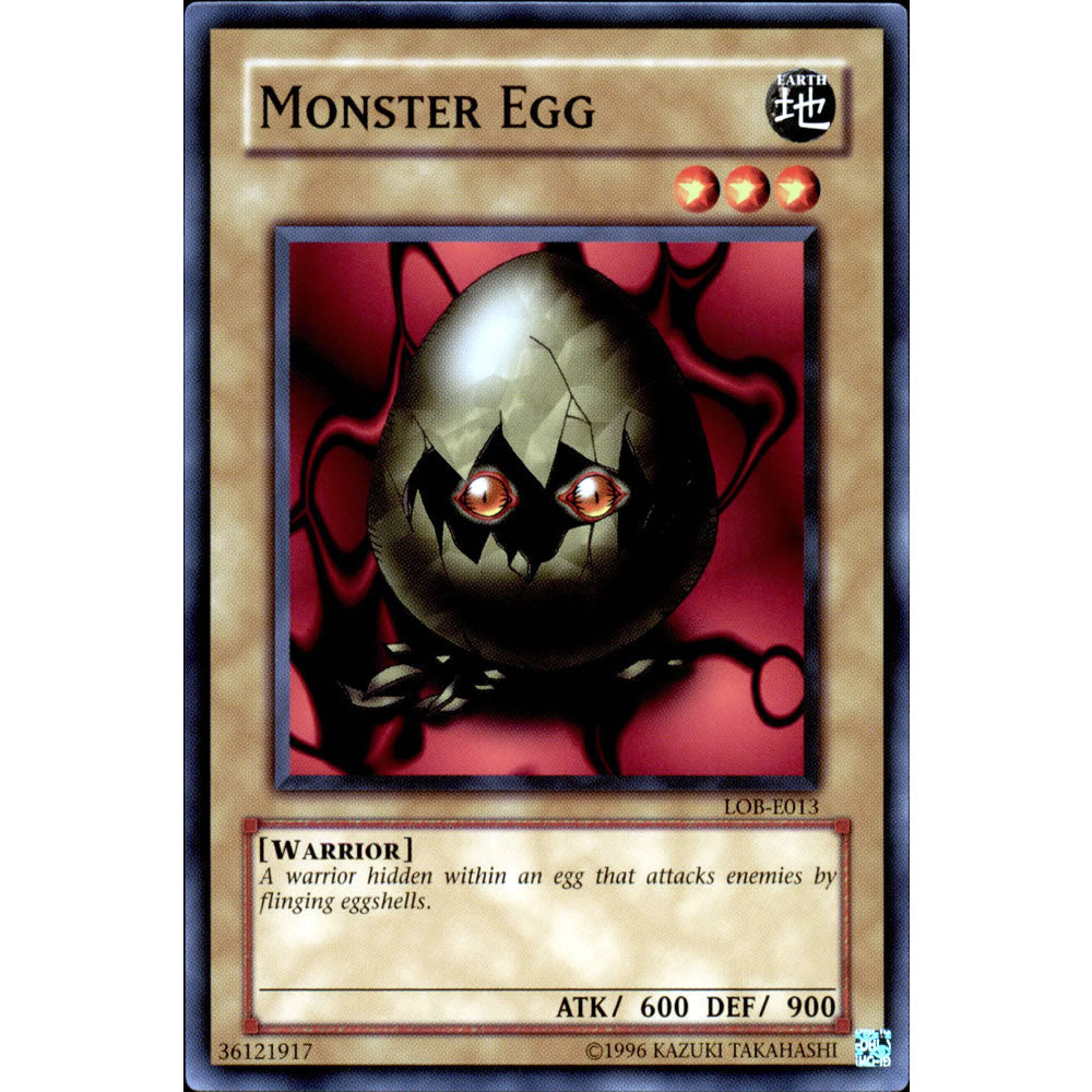 Monster Egg LOB-013 Yu-Gi-Oh! Card from the Legend of Blue Eyes White Dragon Set